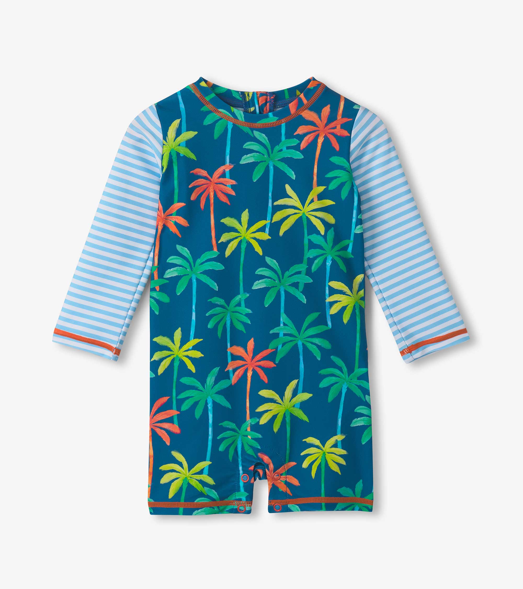 Hatley Baby Boys Printed Palms One-Piece Rashguard