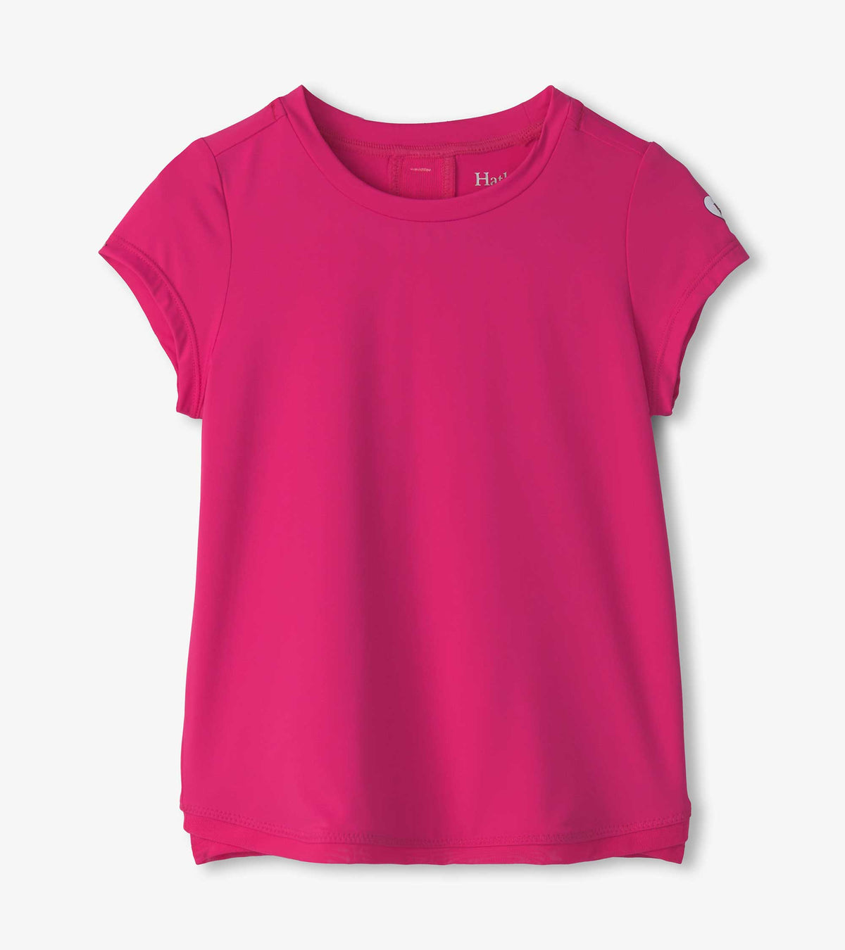 Hatley Girls Pink Mesh Trim T-Shirt