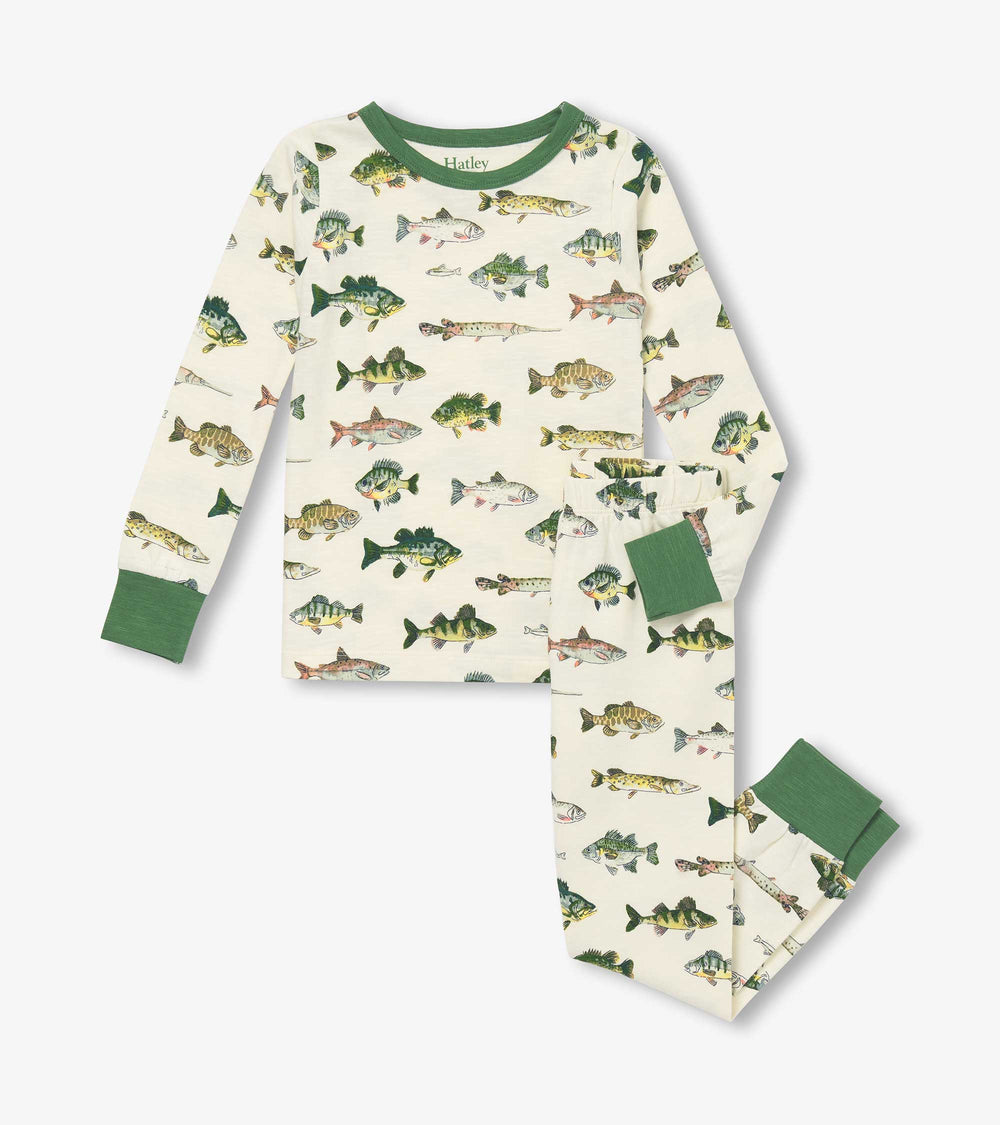 Hatley Boys Real Fish Pajama Set