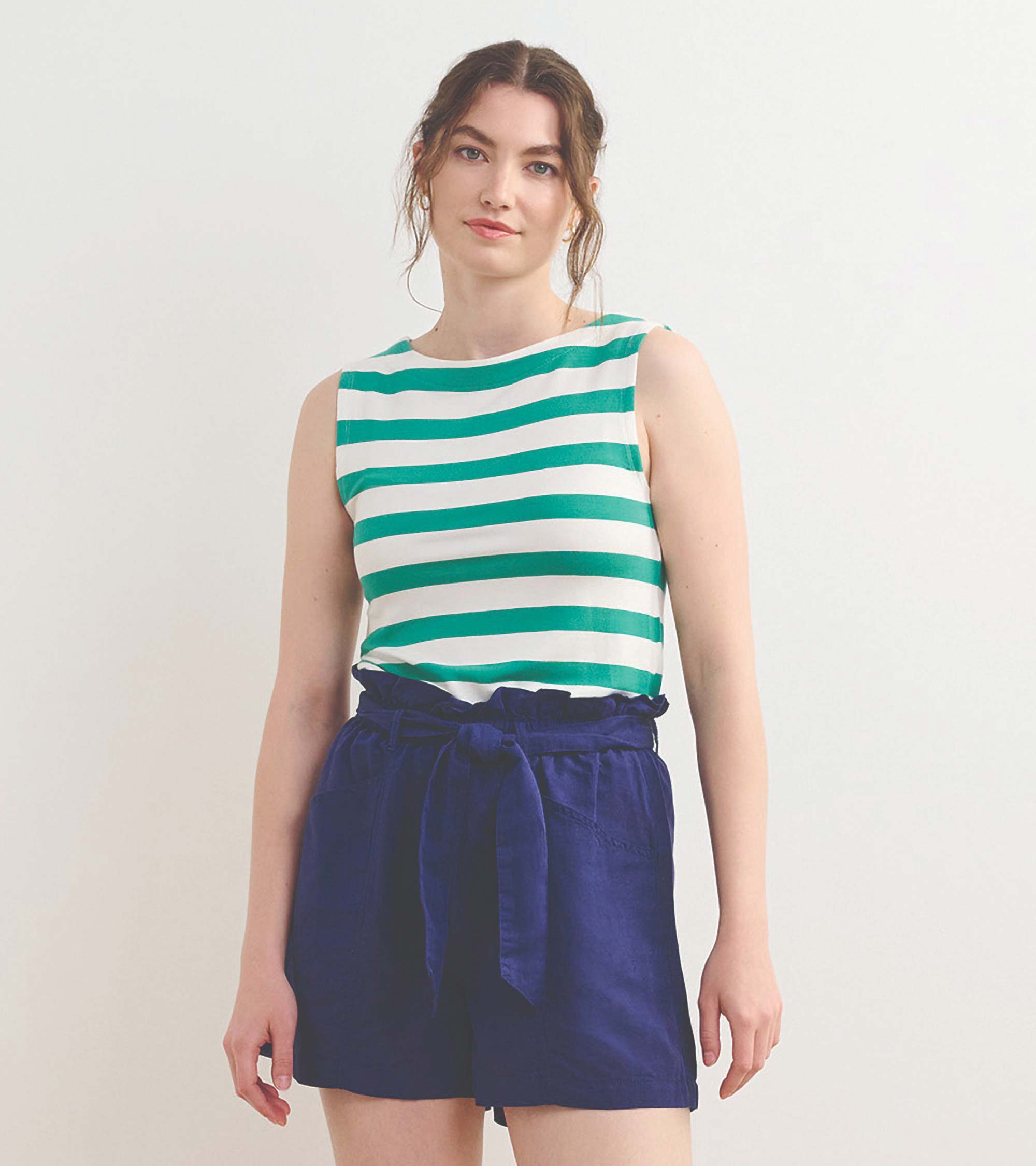 Hatley Everyday Tank - Sea Green Stripes