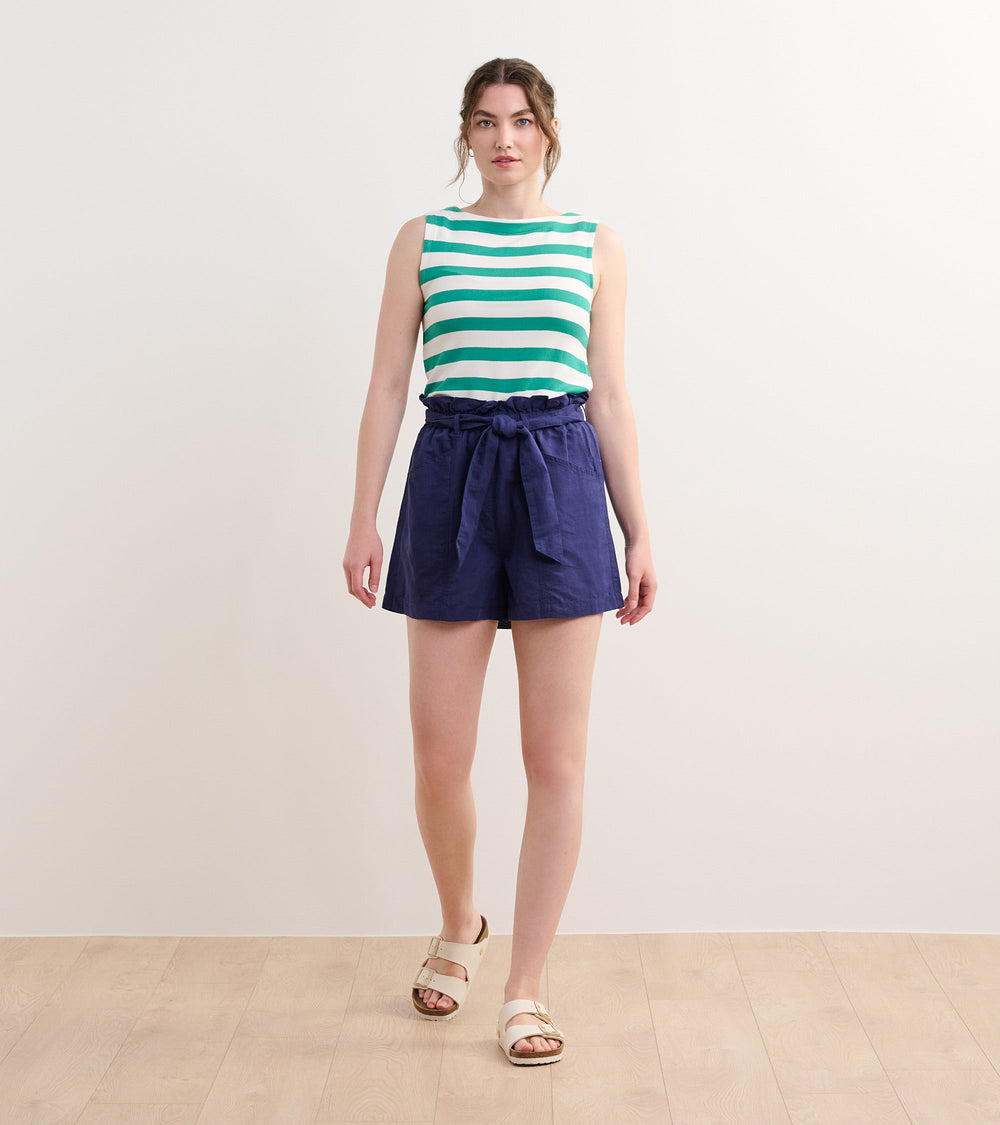 Hatley Everyday Tank - Sea Green Stripes