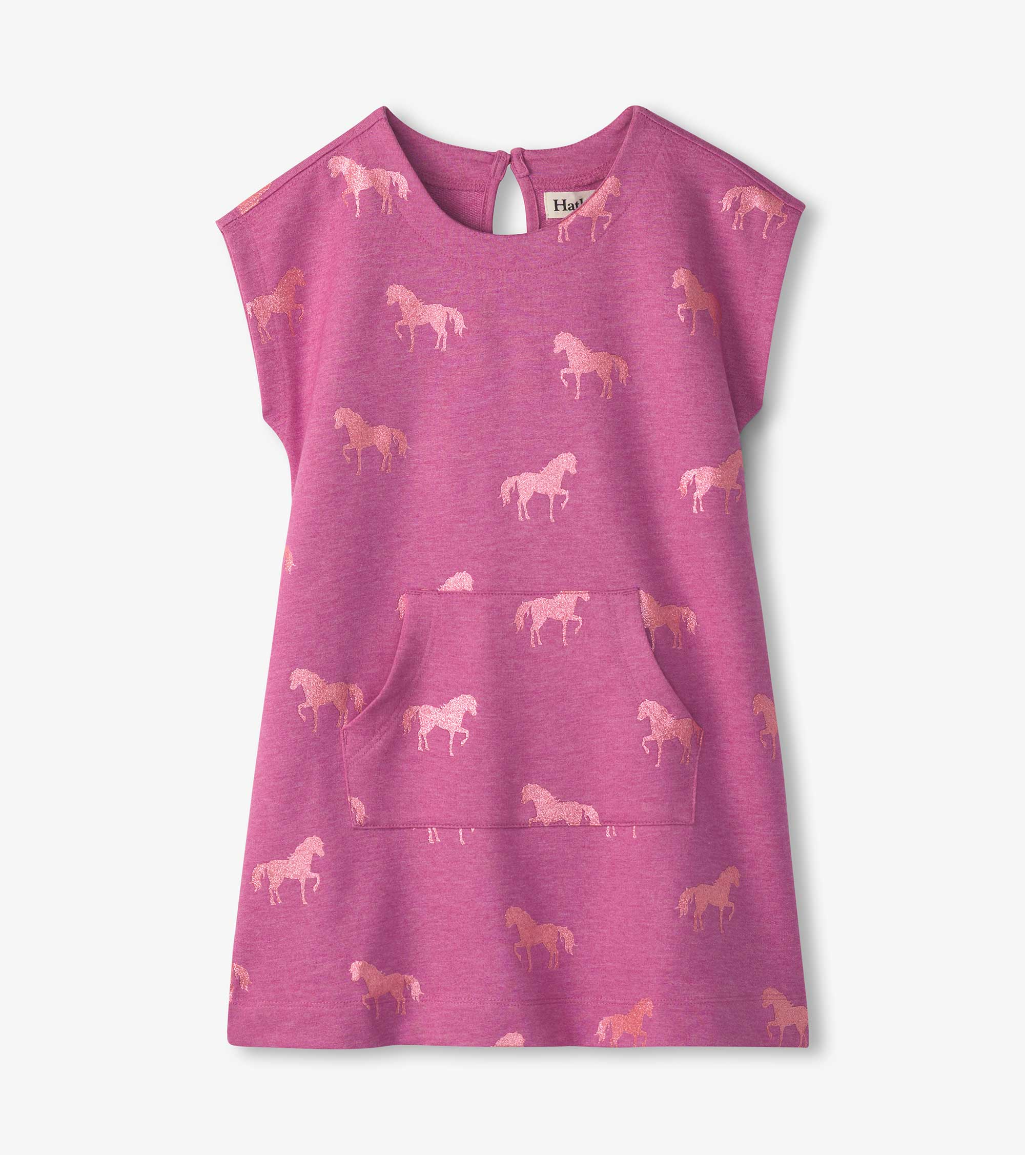 Hatley Girls Shimmer Horses Slouchy Dress