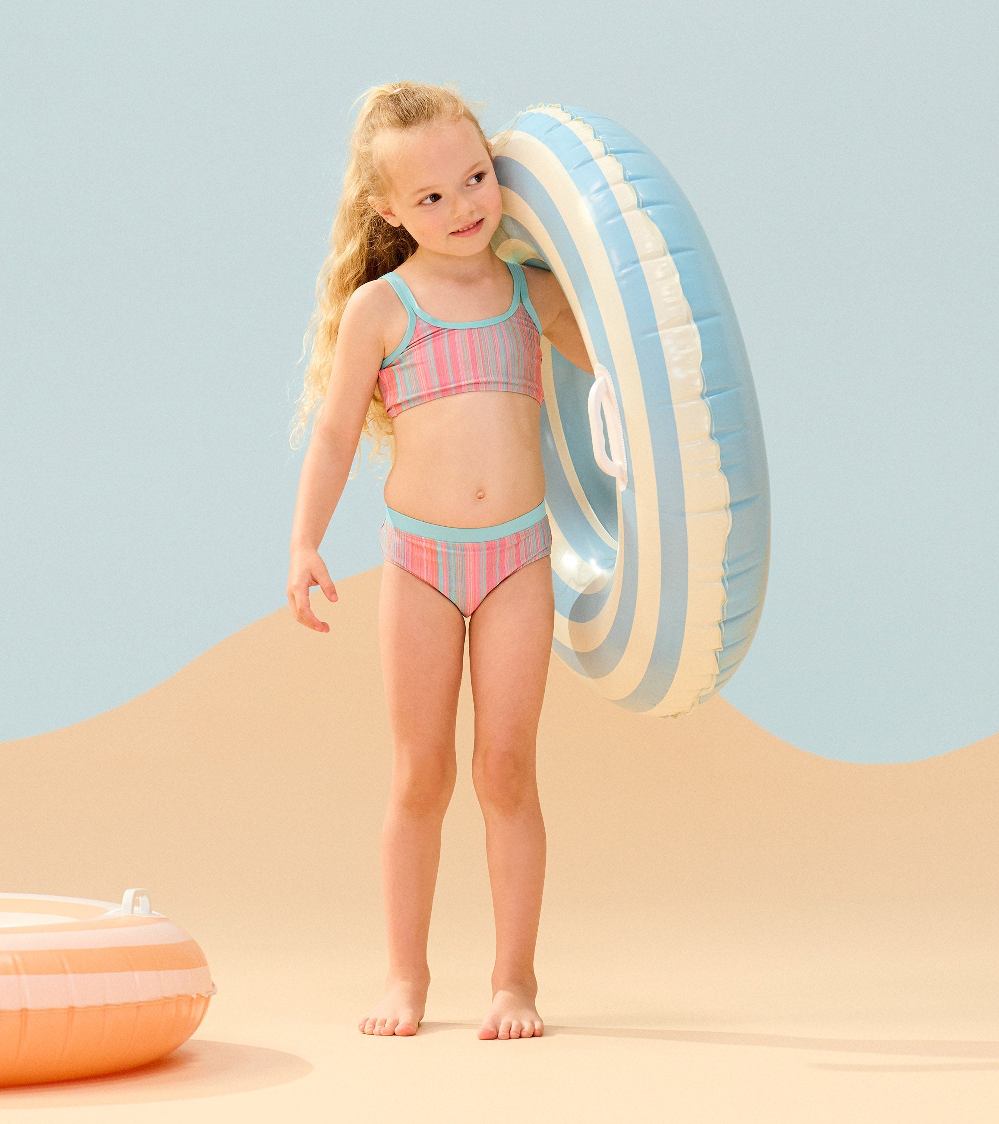 Hatley Girls Shimmer Stripe Bikini Set