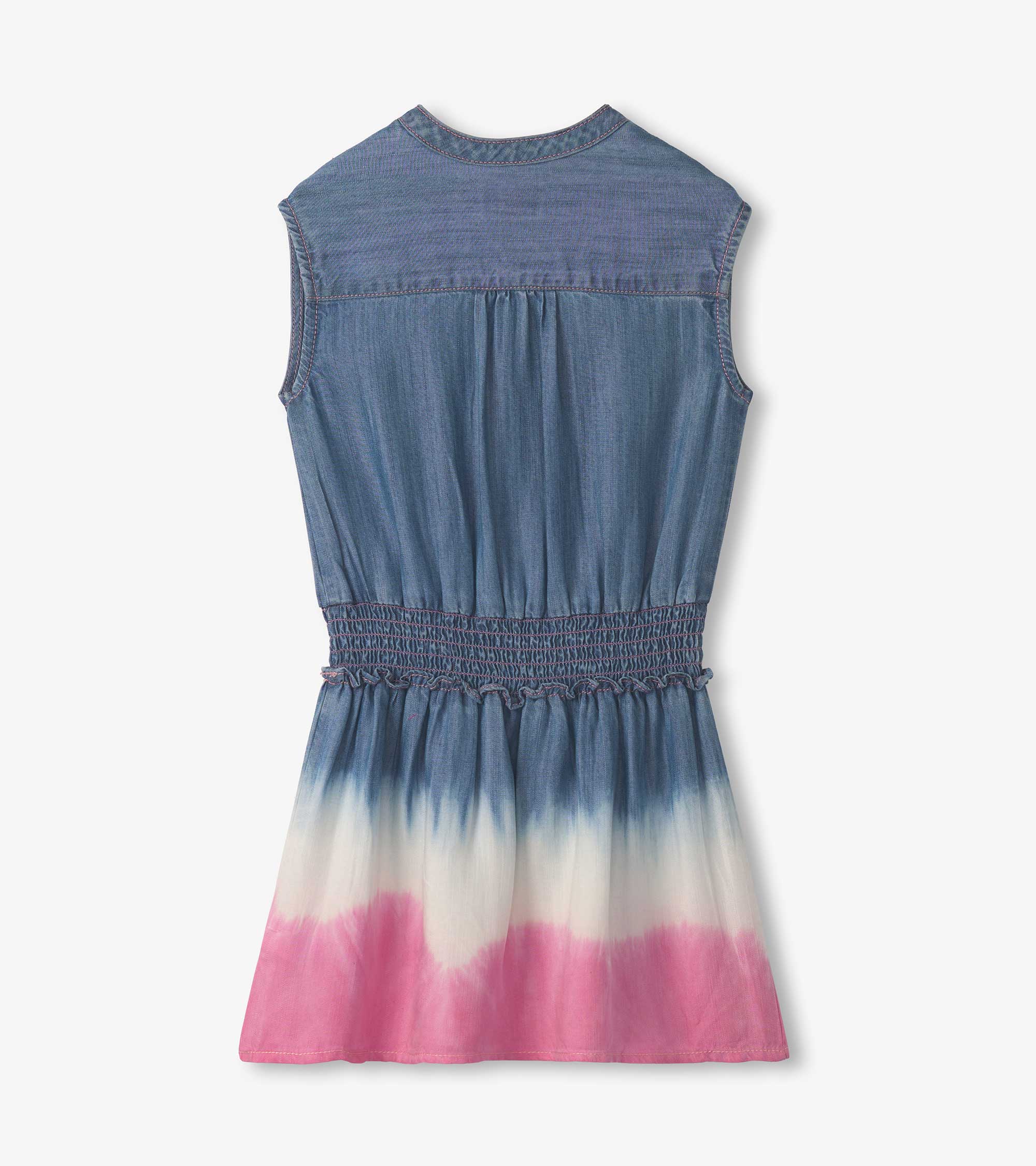 Hatley Girls Sapphire Stripes Smocked Waist Dress