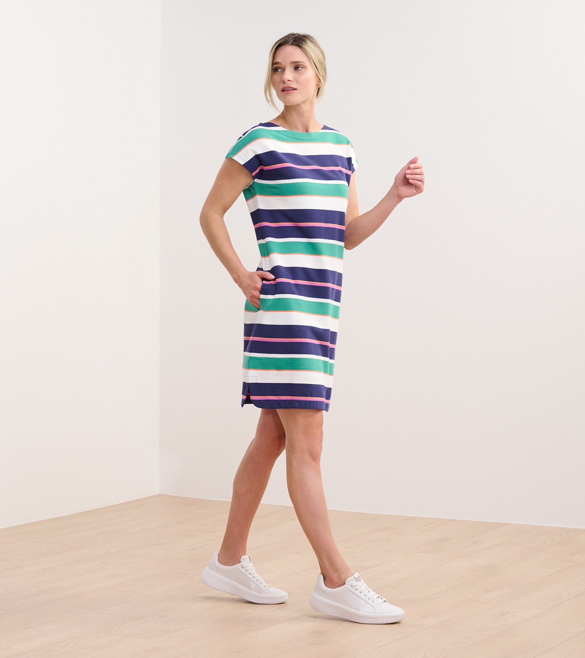 Hatley Capri Dress - Spring Sea Stripes