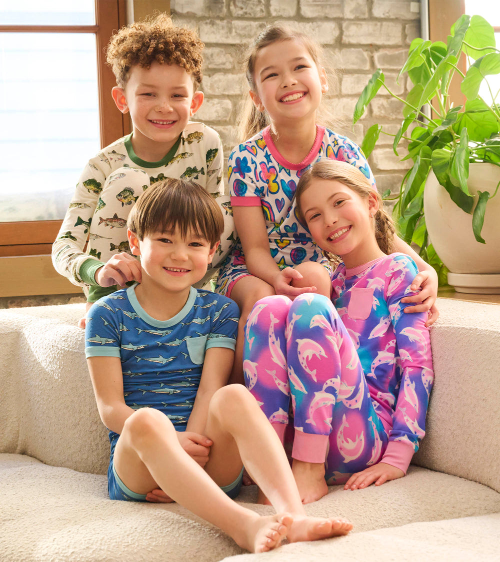 Hatley Boys Shark Tank Bamboo Short Pajama Set