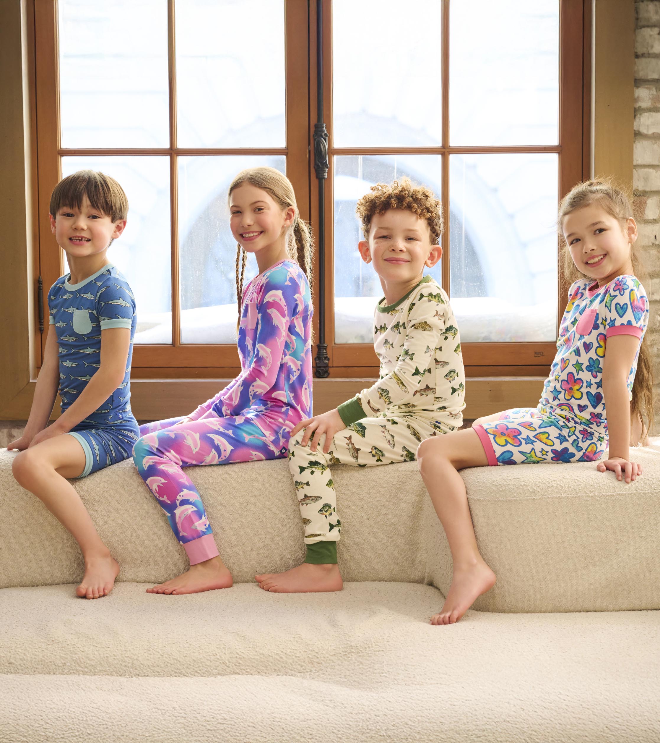 Hatley Boys Shark Tank Bamboo Short Pajama Set