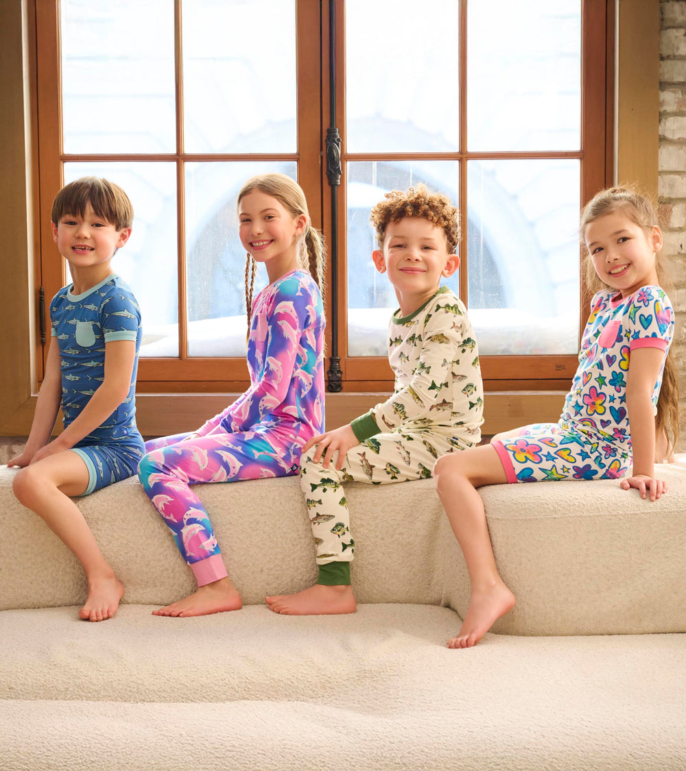 Hatley Boys Shark Tank Bamboo Short Pajama Set