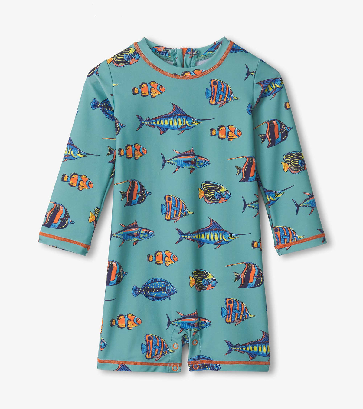 Hatley Baby Boys Tropical Fish One-Piece Rashguard