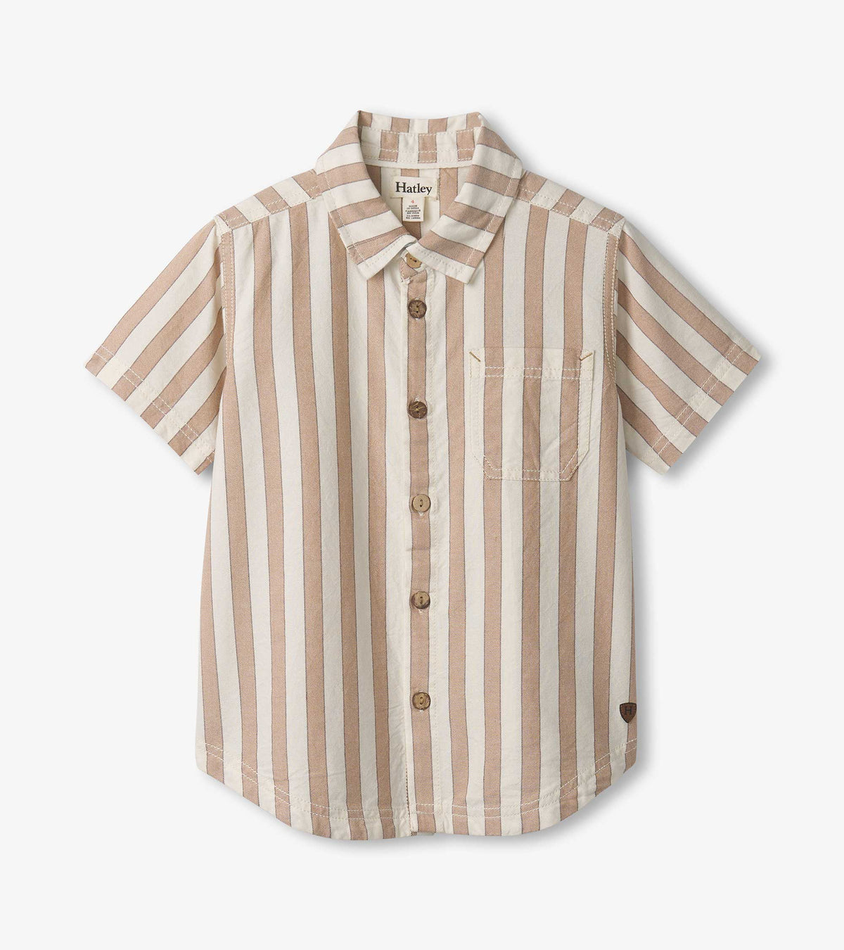 Hatley Boys Thatched Stripes Button Down Shirt