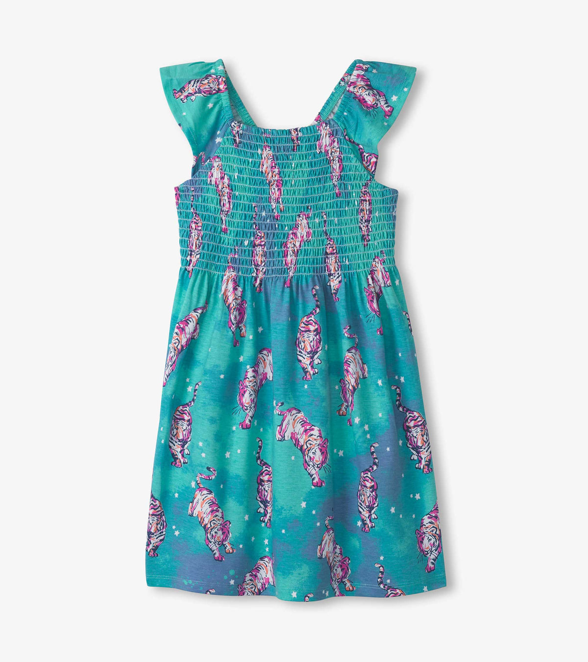 Hatley Girls Tiger Superstar Smocked Dress