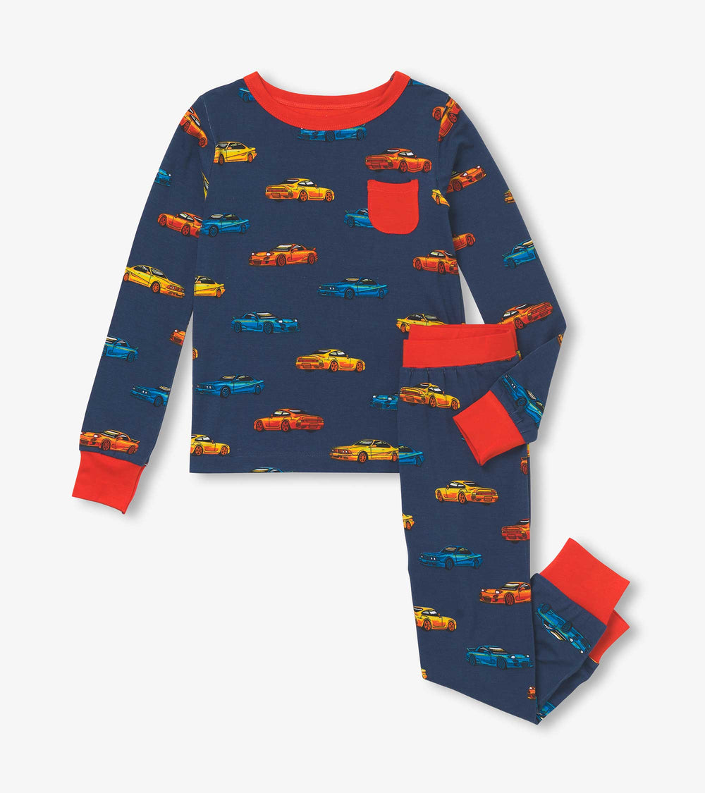 Hatley Boys Sport Cars Bamboo Pajama Set