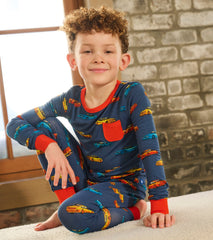 Hatley Boys Sport Cars Bamboo Pajama Set