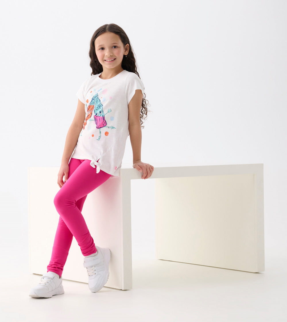 Hatley Girls Soda Pop Tie Front T-Shirt