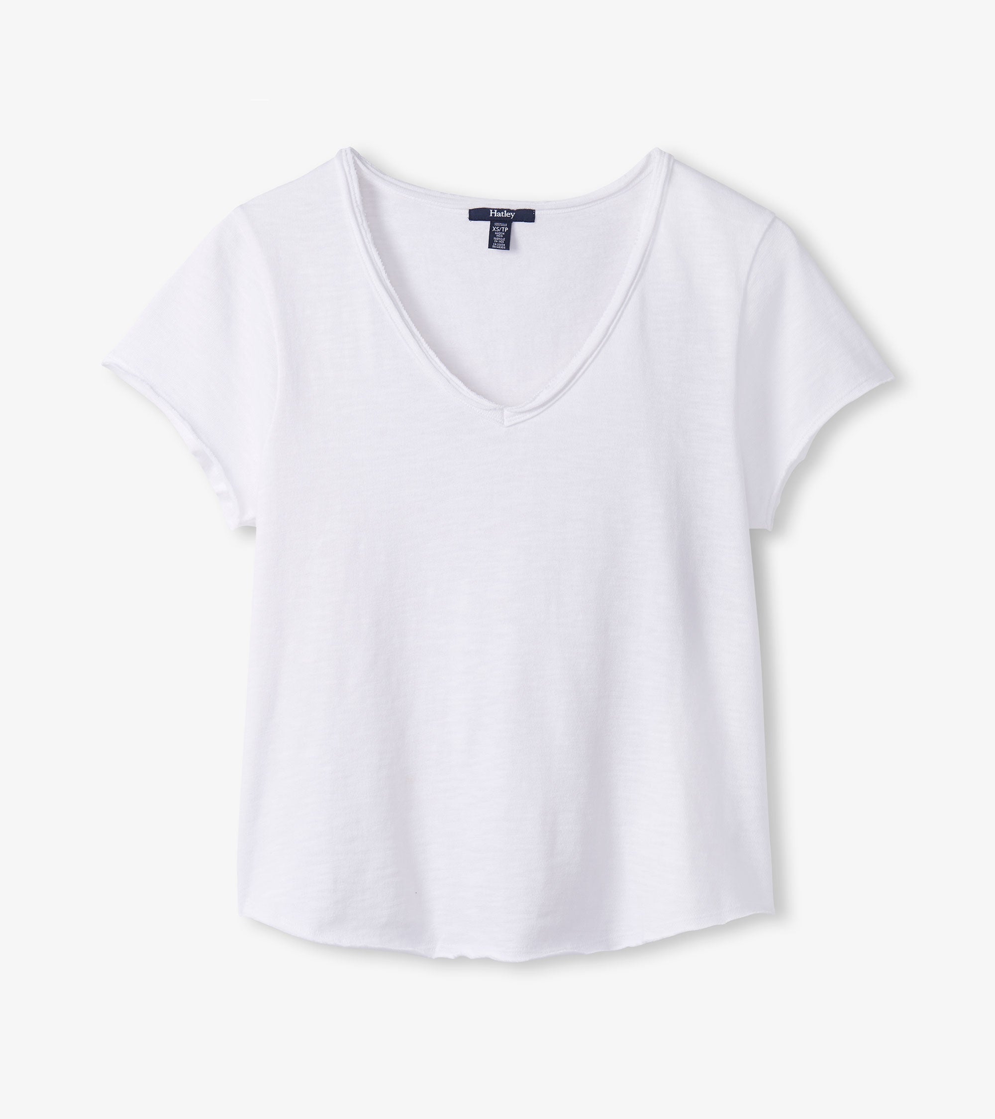 Hatley Sadie V-Neck Tee - White
