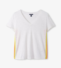 Hatley V-Neck Knit Tee - White