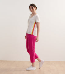 Hatley V-Neck Knit Tee - White
