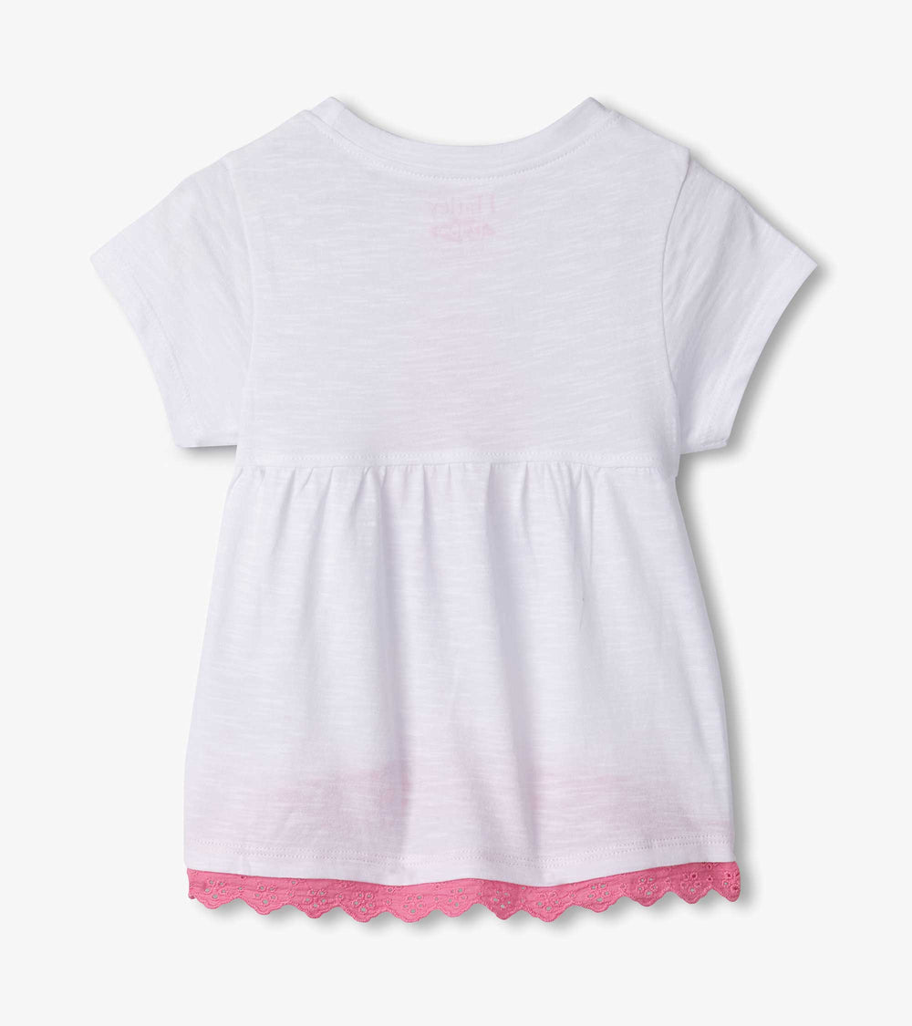 Hatley Baby & Toddler Girls Ice Cream Sundae Eyelet Trim T-Shirt