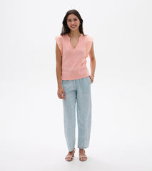Hatley Mix Media Tank - Apricot Blush