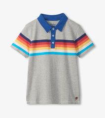 Hatley Boys 70's Stripes Polo T-Shirt