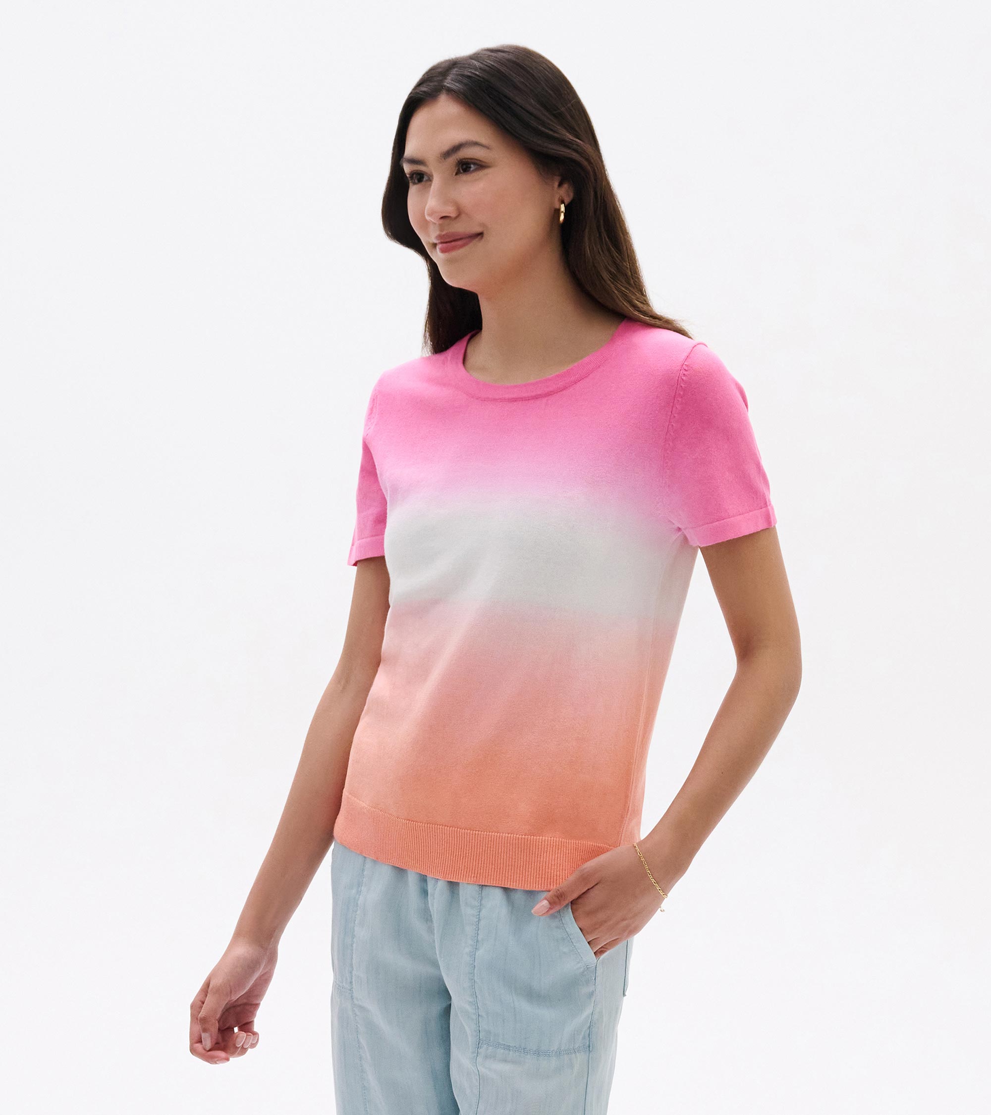 Hatley Simone Knit Tee - Beachy Dip Dye