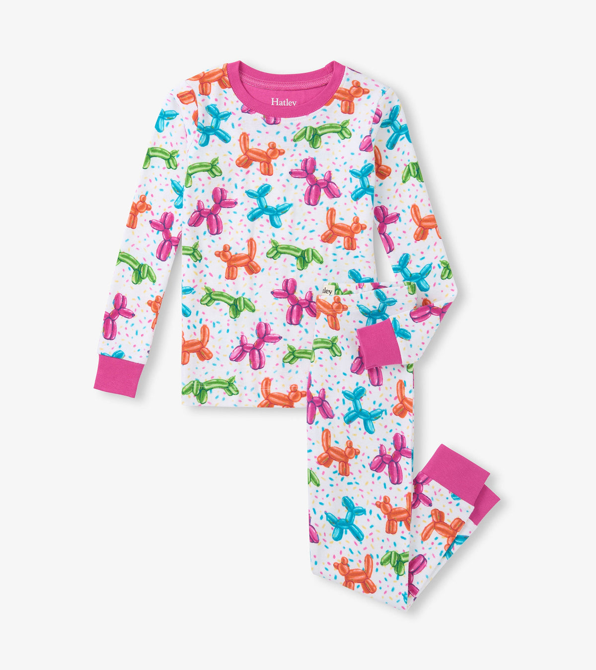 Hatley Girls Balloon Pets Cotton Pajama Set