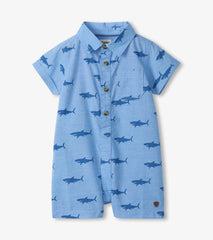 Hatley Baby Boys Baby Shark Romper