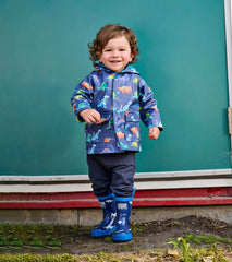 Hatley Baby & Toddler Boys Dino Party Button-Up Rain Jacket