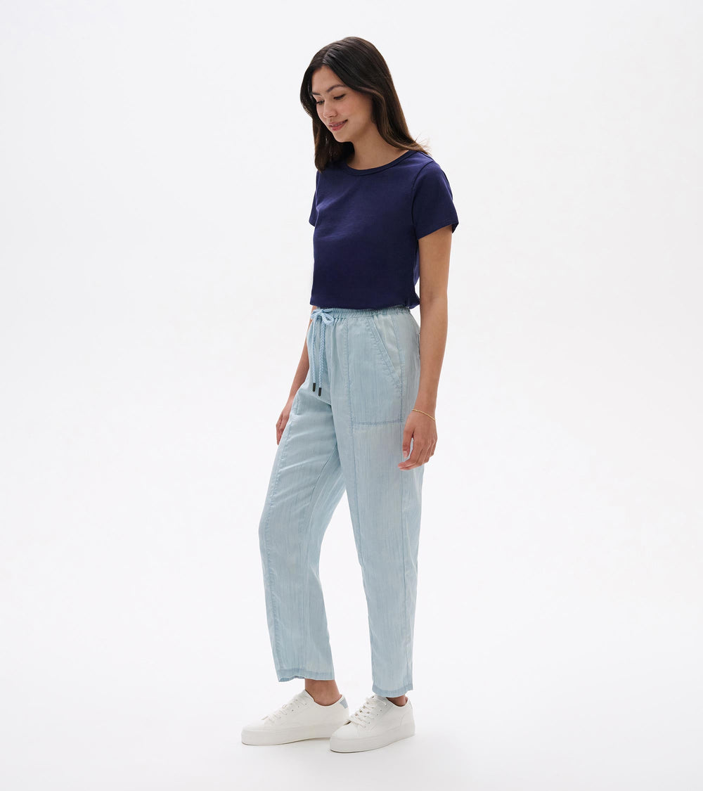 Hatley Straight Leg Pant - Soft Blue Wash