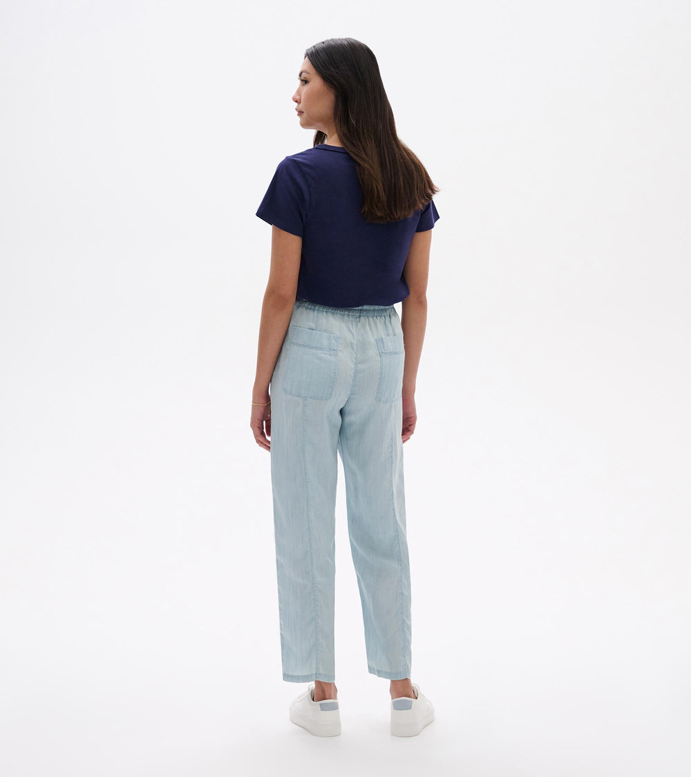 Hatley Straight Leg Pant - Soft Blue Wash
