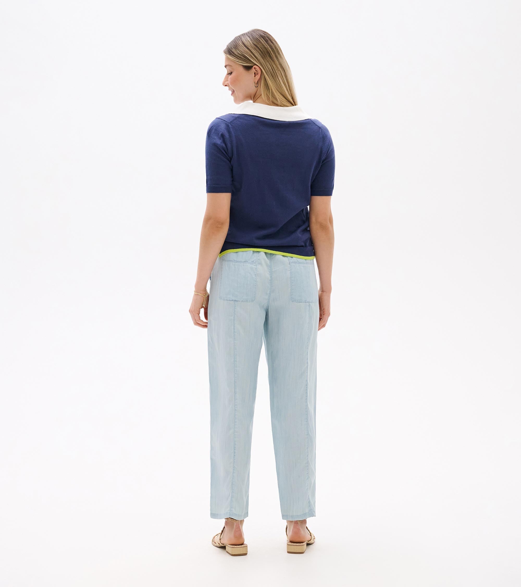 Hatley Johnny Collar Top - Patriot Blue