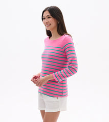 Hatley Button Breton - Watermelon Stripes