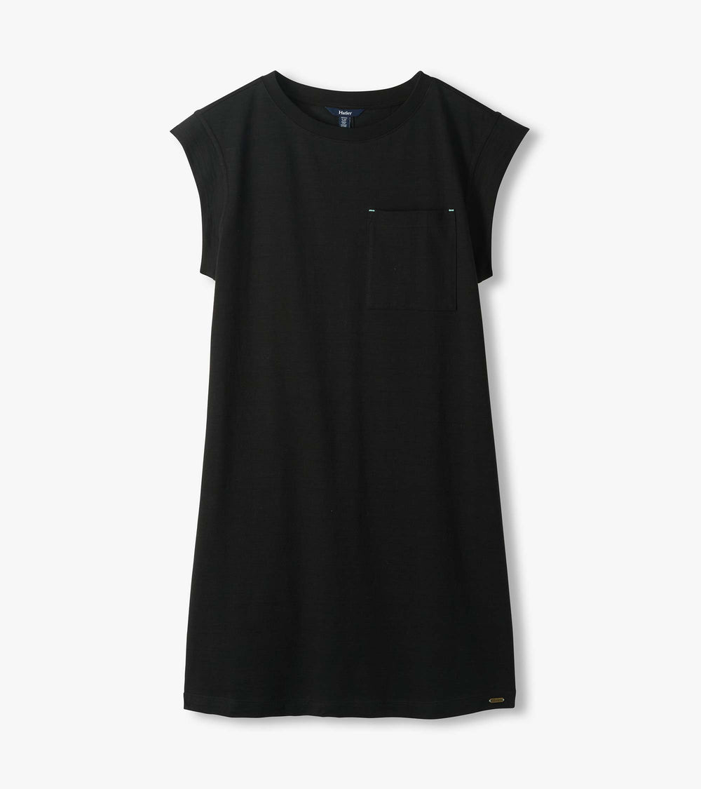Hatley Pocket Tee Dress - Black