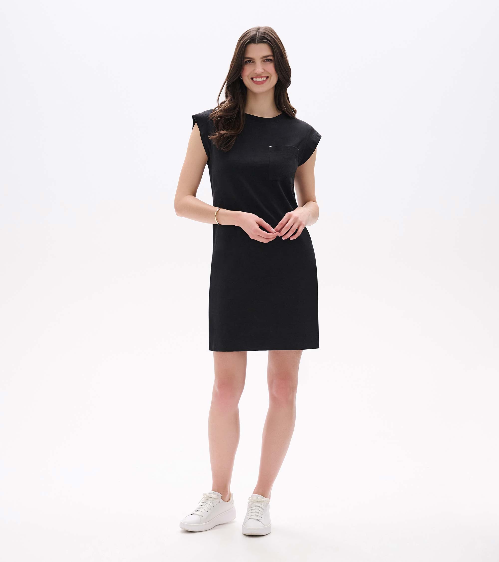 Hatley Pocket Tee Dress - Black