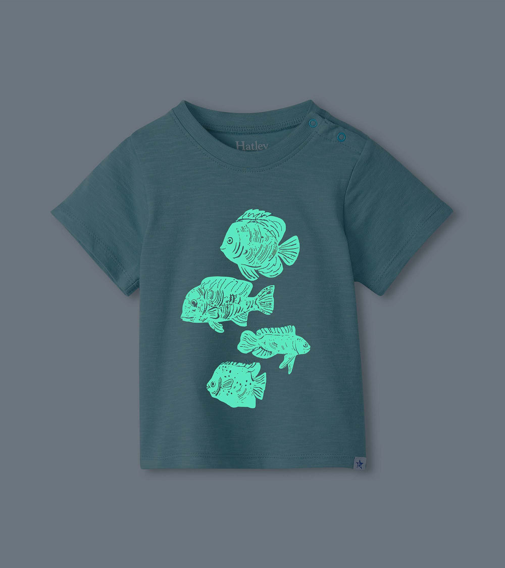 Hatley Baby & Toddler Boys Glow in the Dark Fish T-Shirt