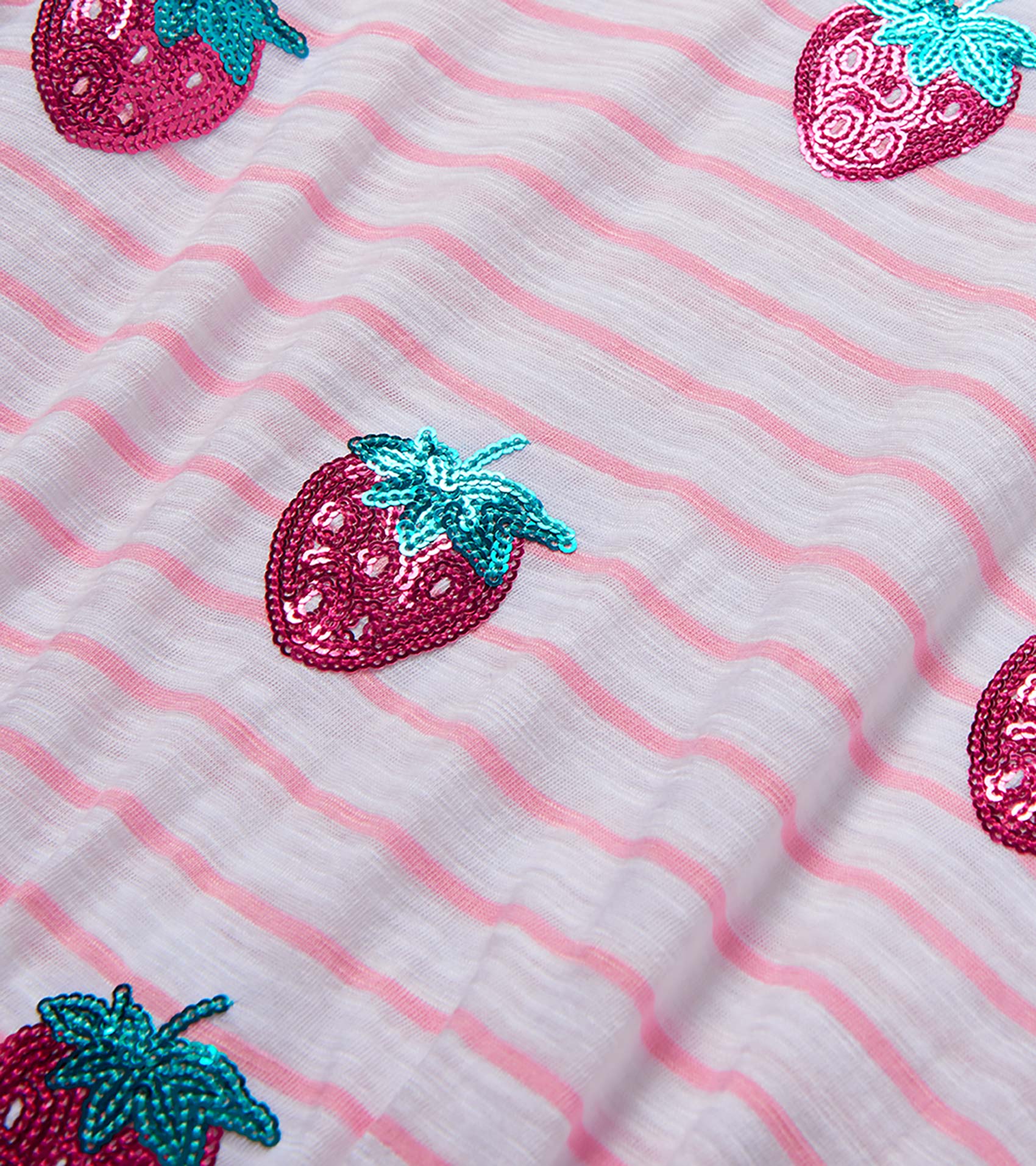 Hatley Girls Strawberry Stripes Cinched Waist Dress