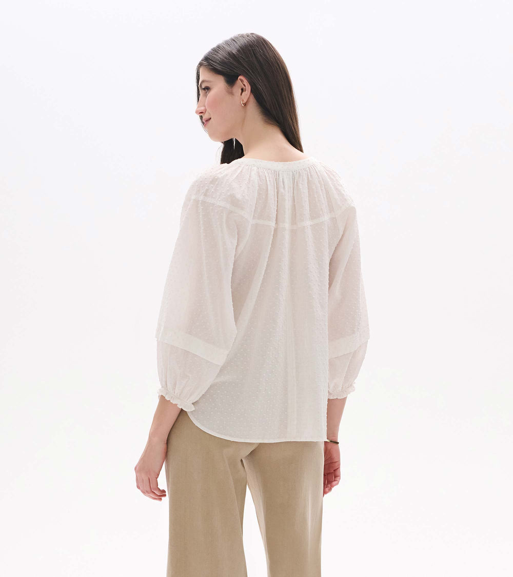 Hatley Naomi Blouse - Blush Swiss Dot