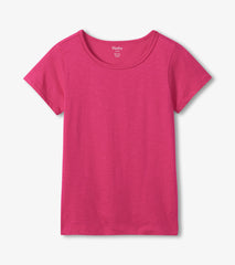 Hatley Essential Crew Neck Tee - Carmine Rose
