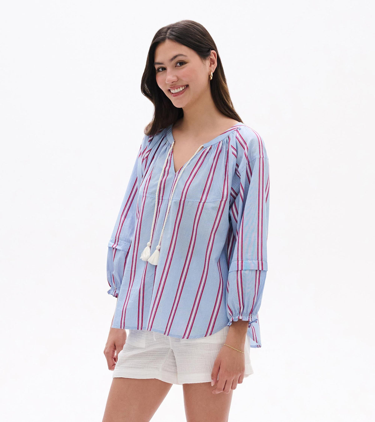 Hatley Naomi Blouse - Chambray Rainbow