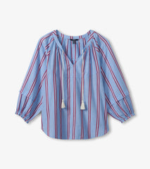 Hatley Naomi Blouse - Chambray Rainbow