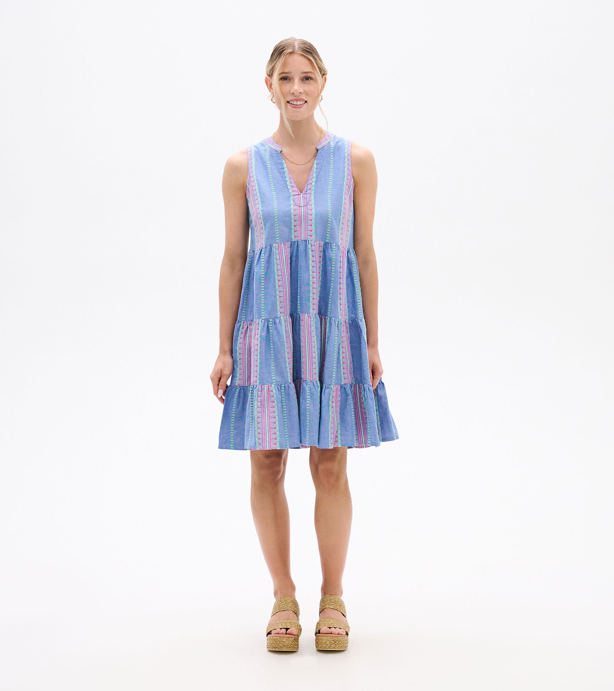 Hatley Savannah Dress - Chambray Stripes