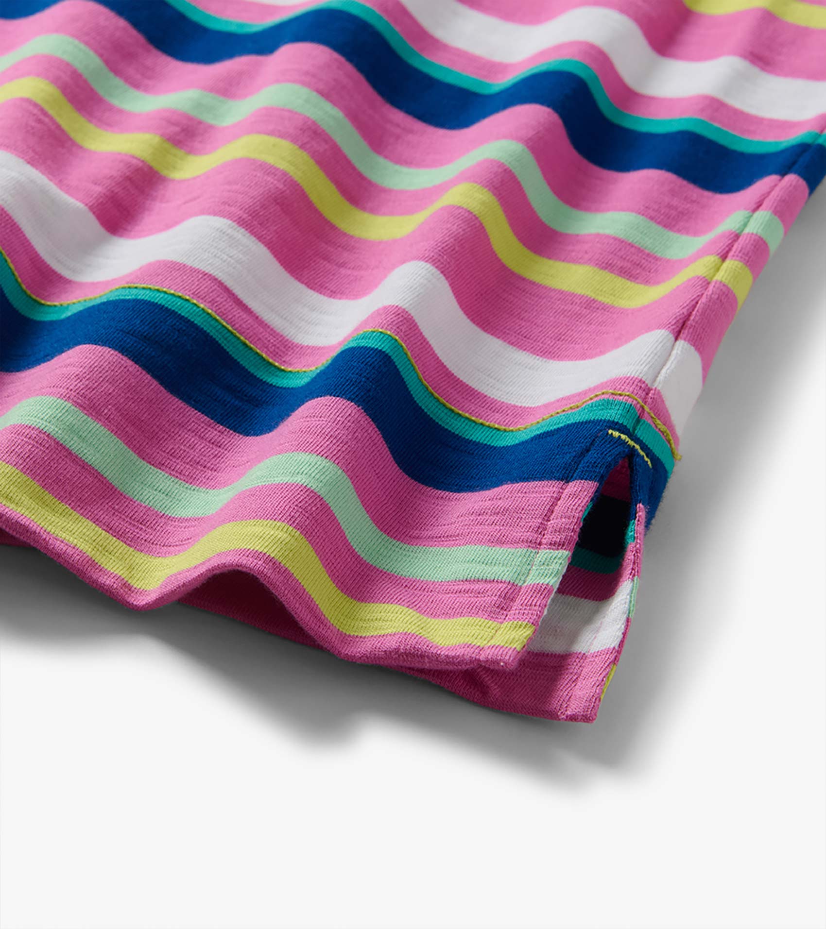 Hatley Zip-Back Tee Dress - Cheery Stripes