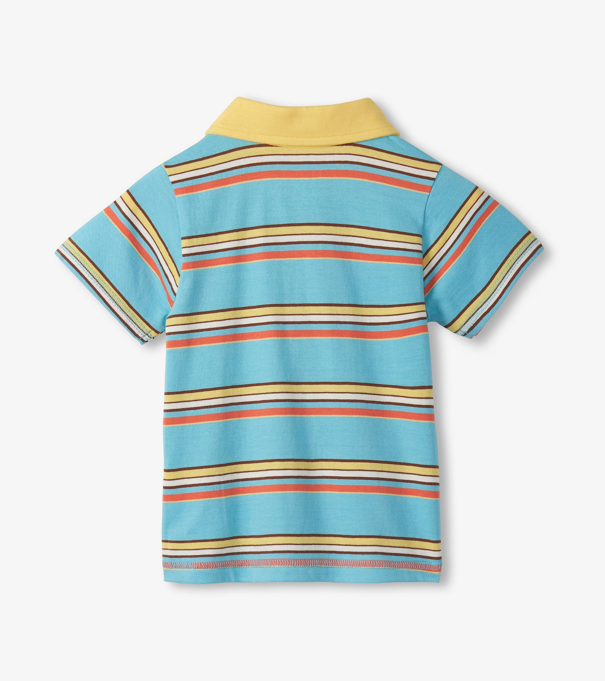 Hatley Baby & Toddler Boys Camp Stripe Peached Jersey Polo T-Shirt