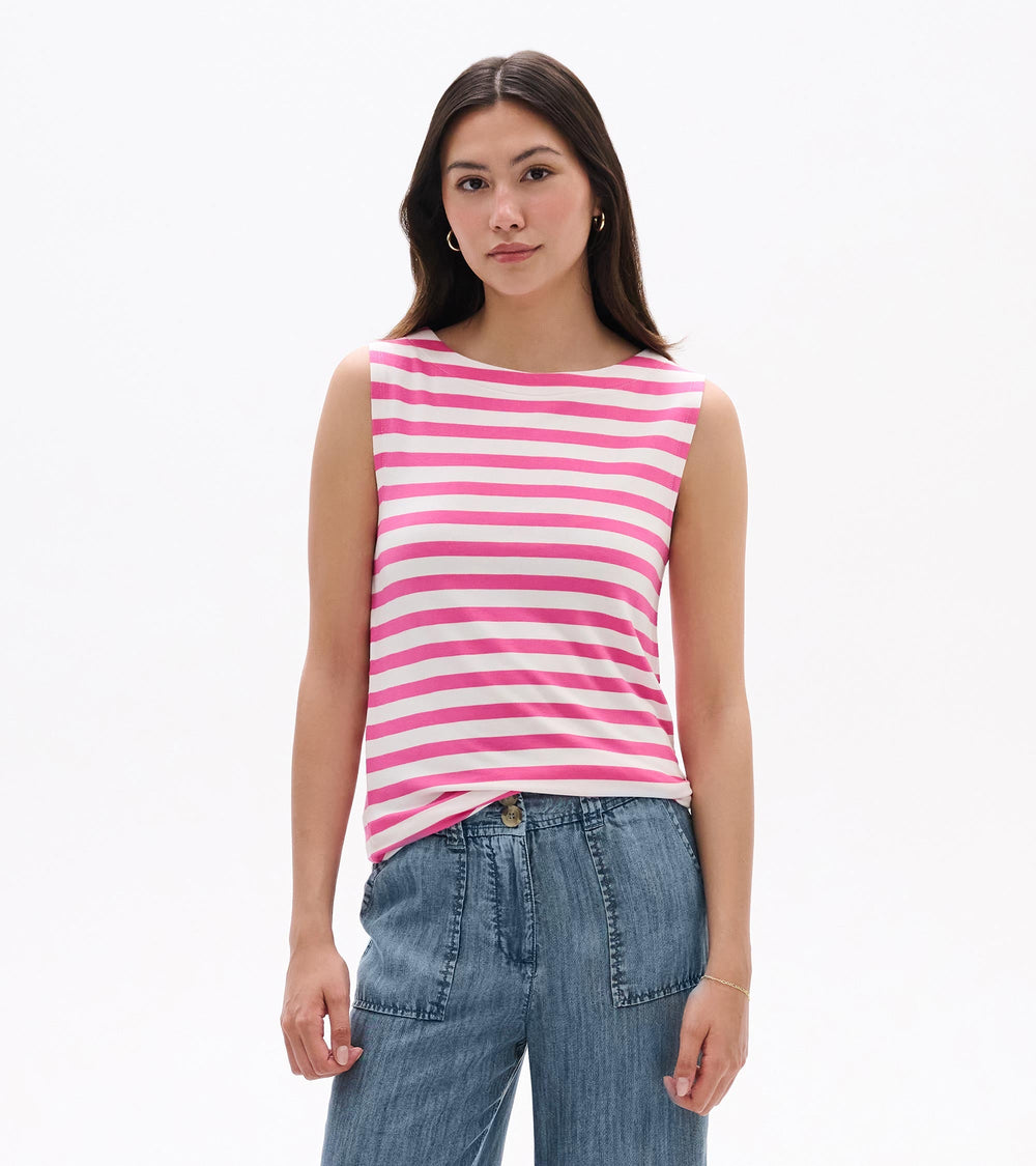 Hatley Everyday Tank - Carmine Rose Stripes