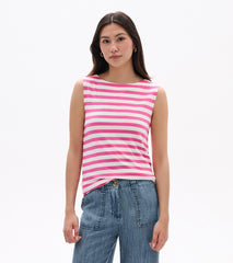 Hatley Everyday Tank - Carmine Rose Stripes