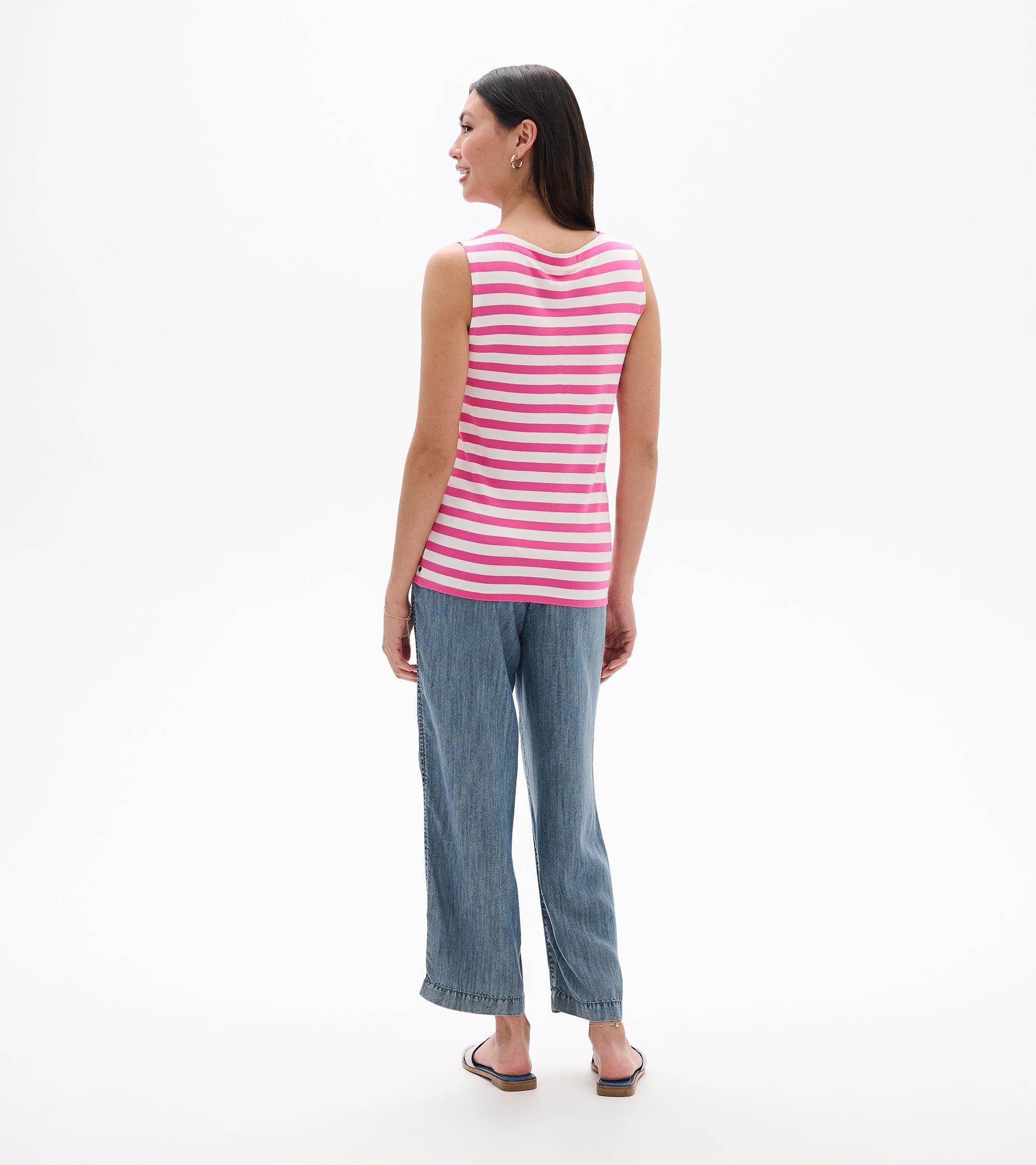 Hatley Everyday Tank - Carmine Rose Stripes