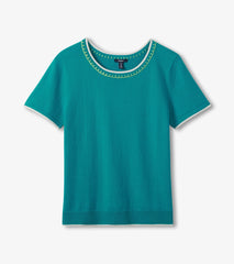 Hatley Simone Knit Tee - Ceramic