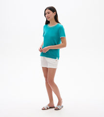 Hatley Simone Knit Tee - Ceramic