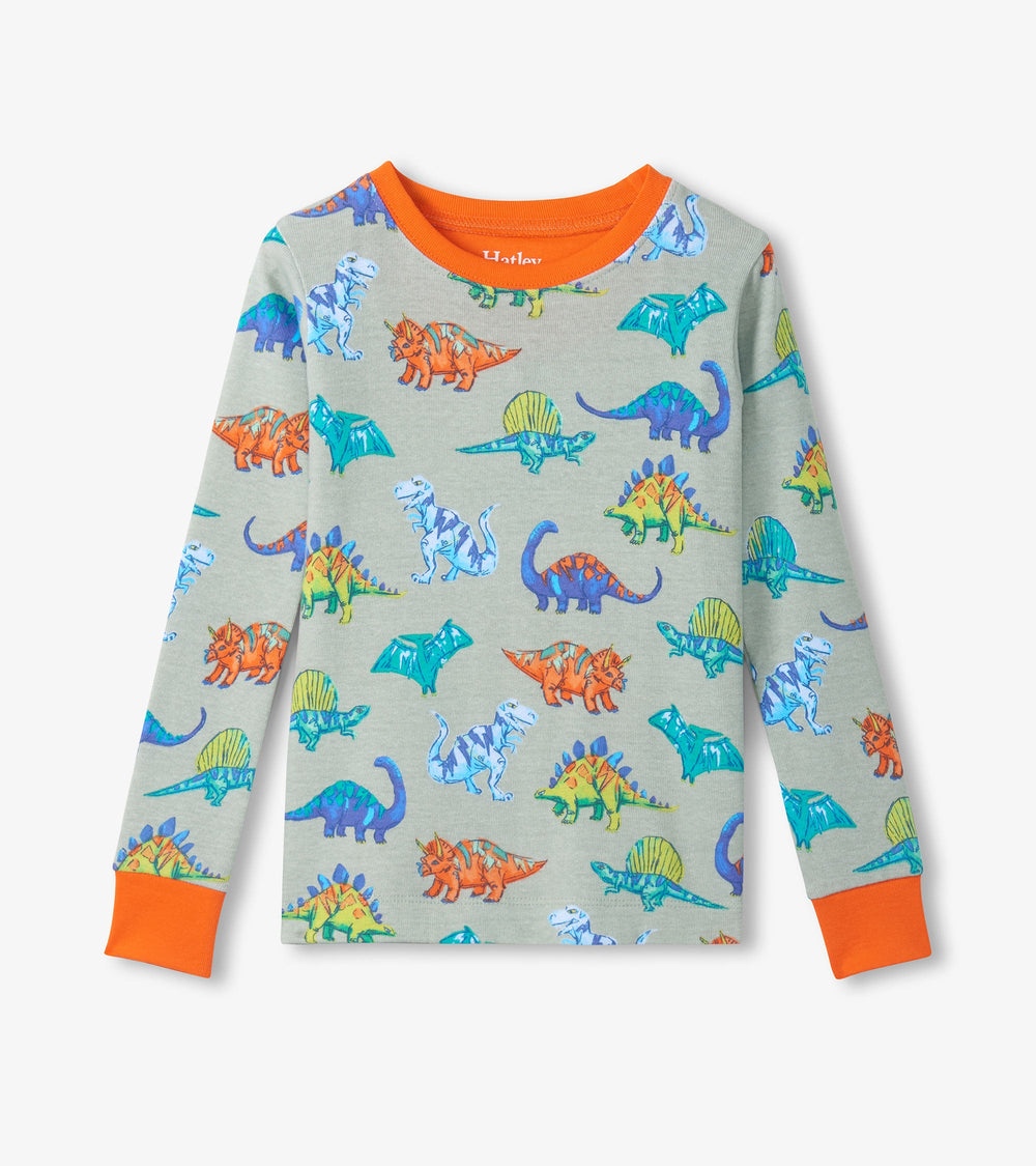 Hatley Boys Dino Party Cotton Pajama Set
