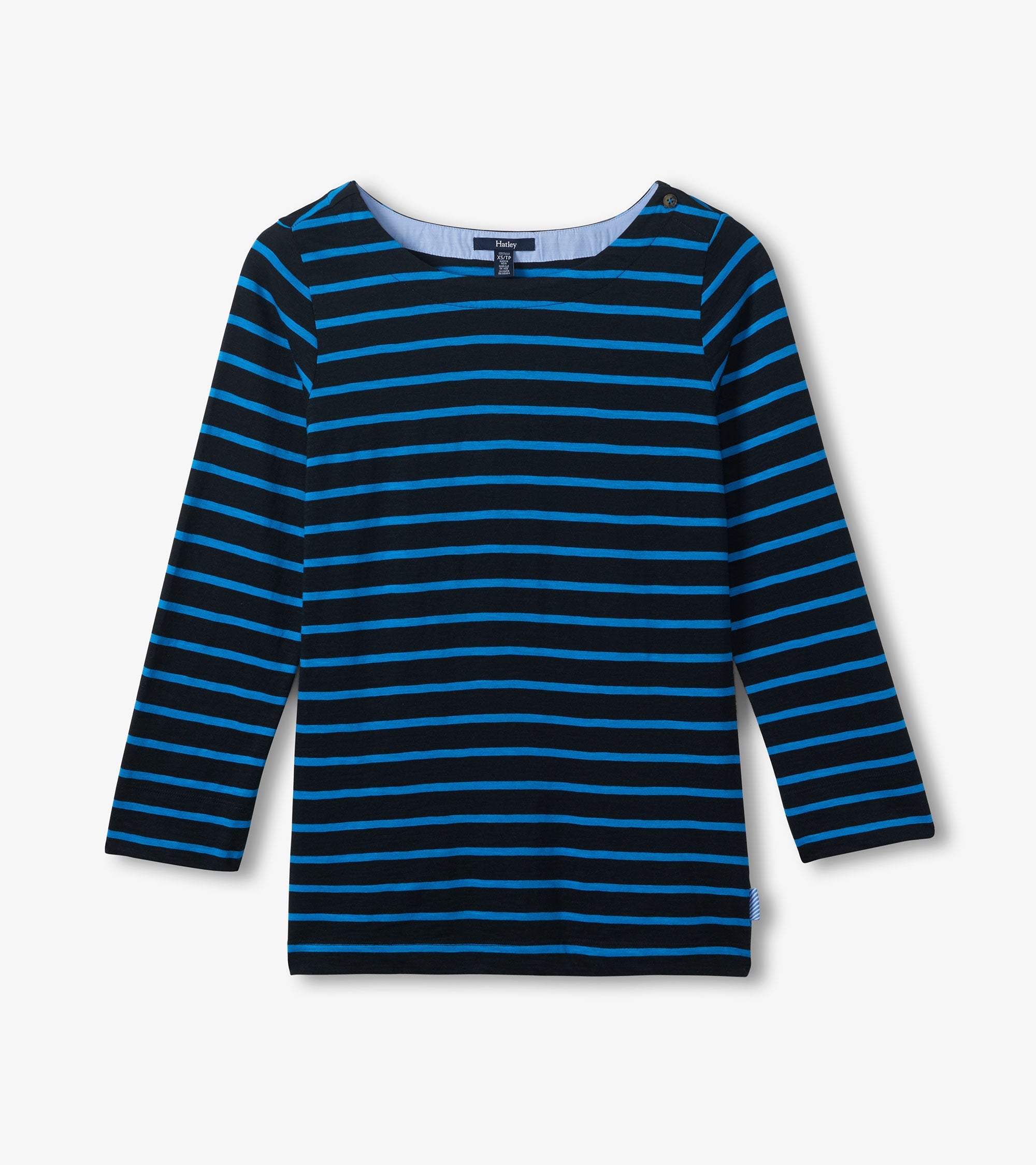 Hatley Button Bretton - French Blue Stripes